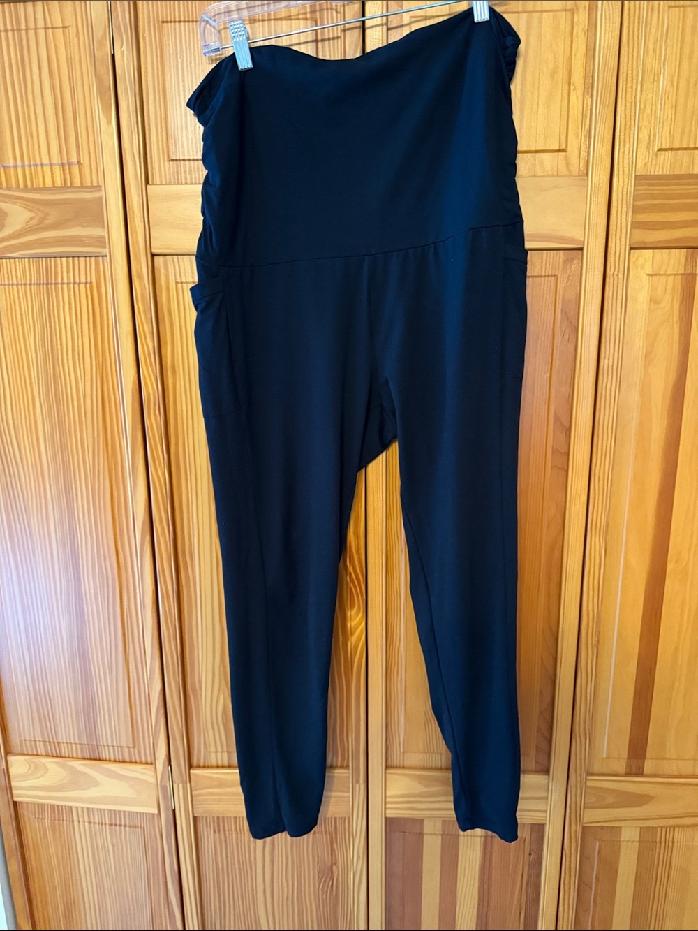 Maternity XXL Black Leggings - over the bump
